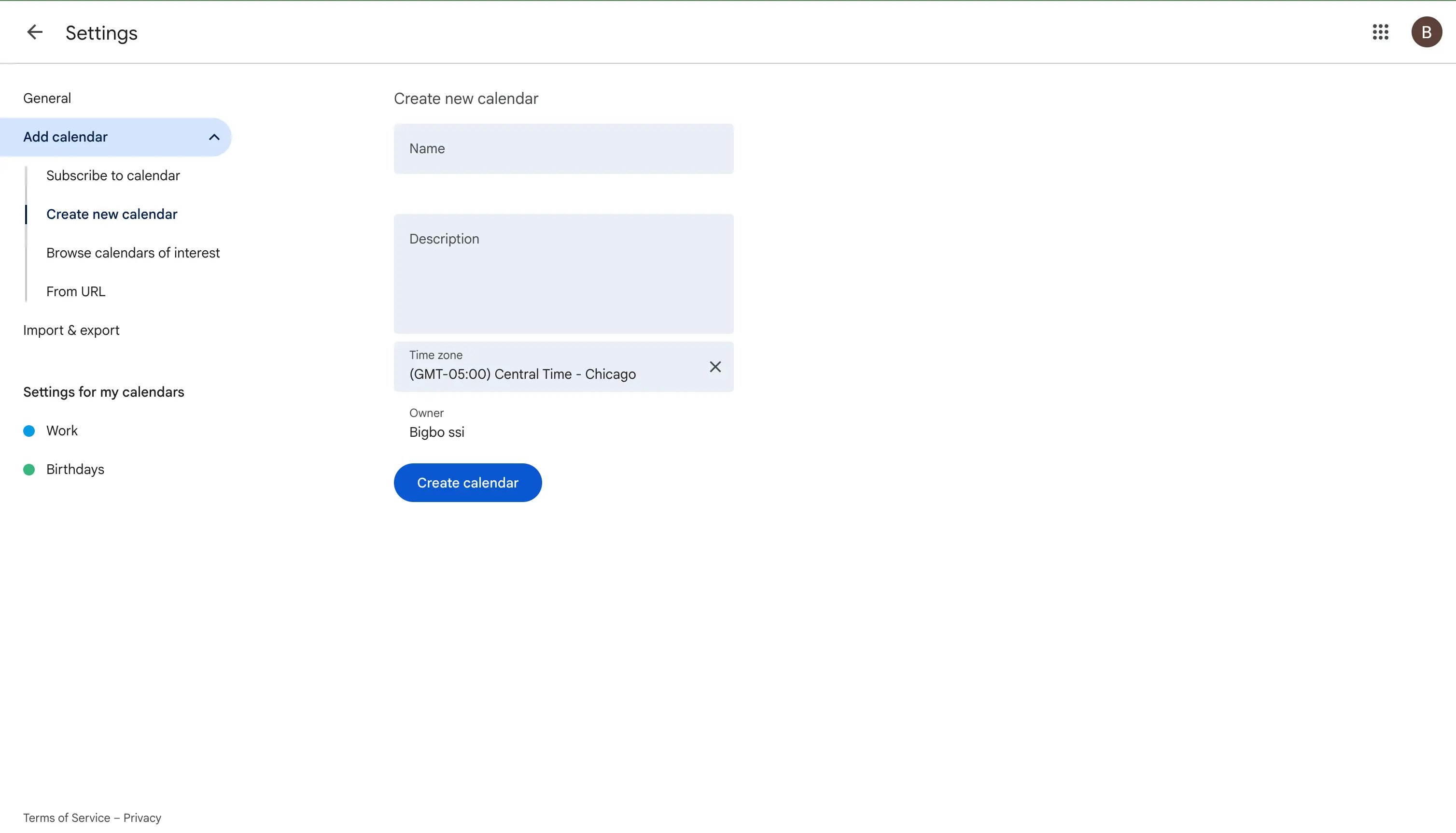 Einen neuen gemeinsamen Google Kalender für eine Gruppe erstellen