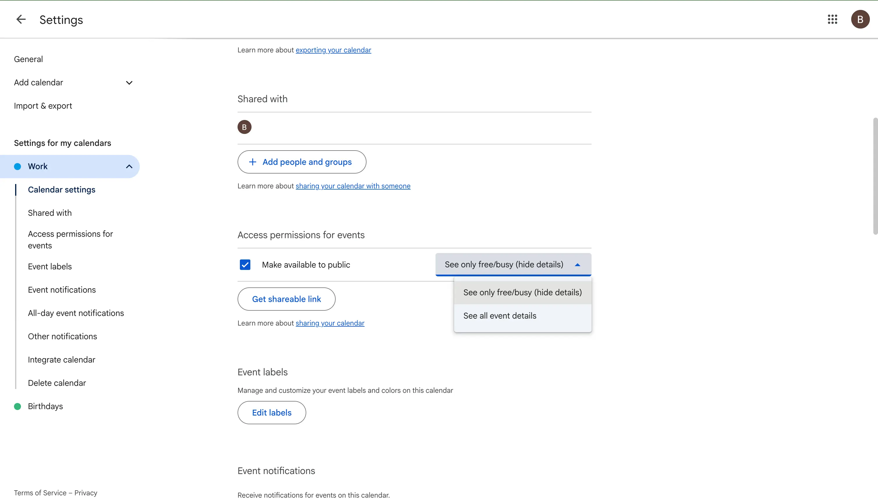 Einen Google Kalender öffentlich zugänglich machen
