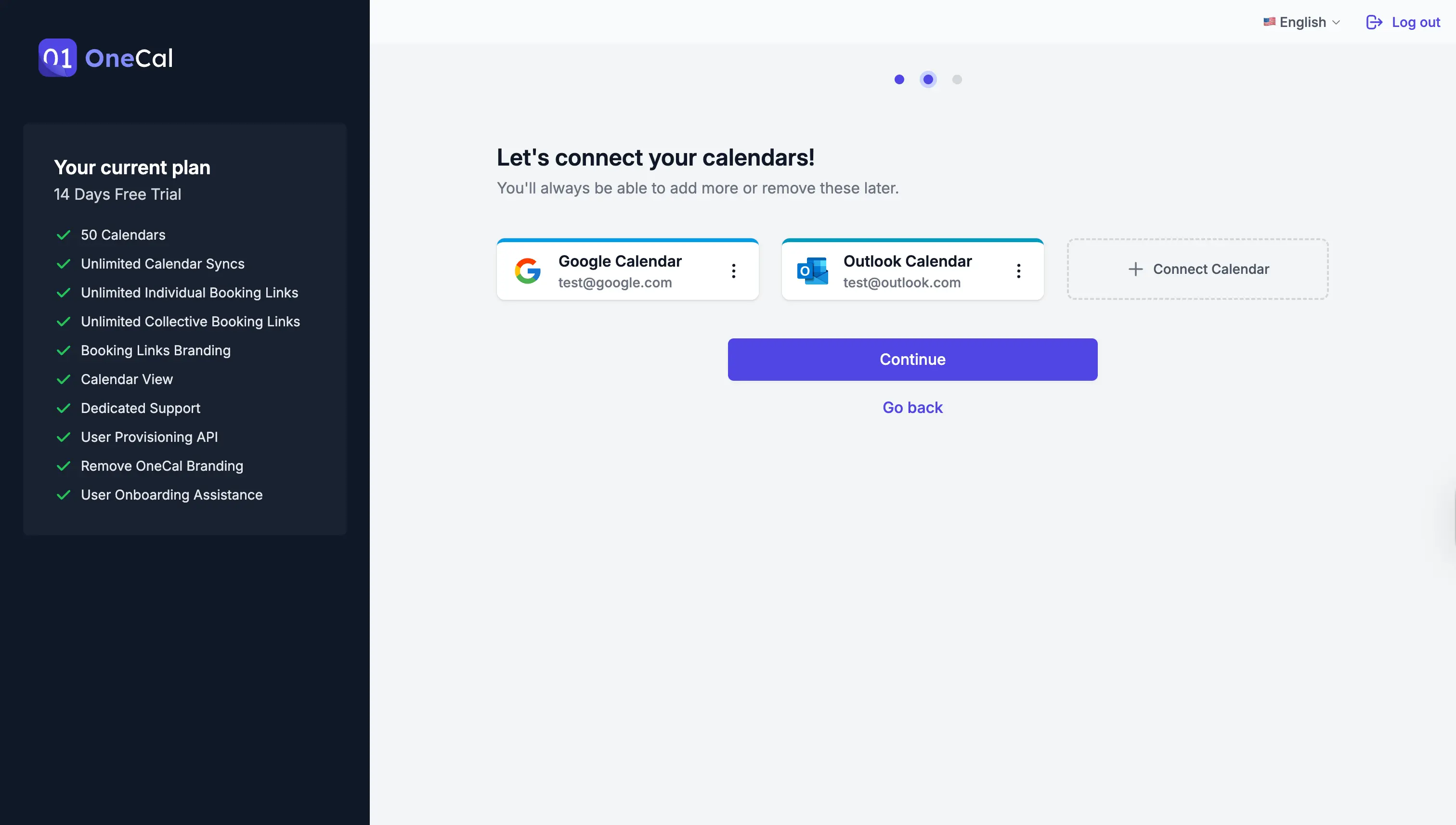 OneCal Connect Calendars