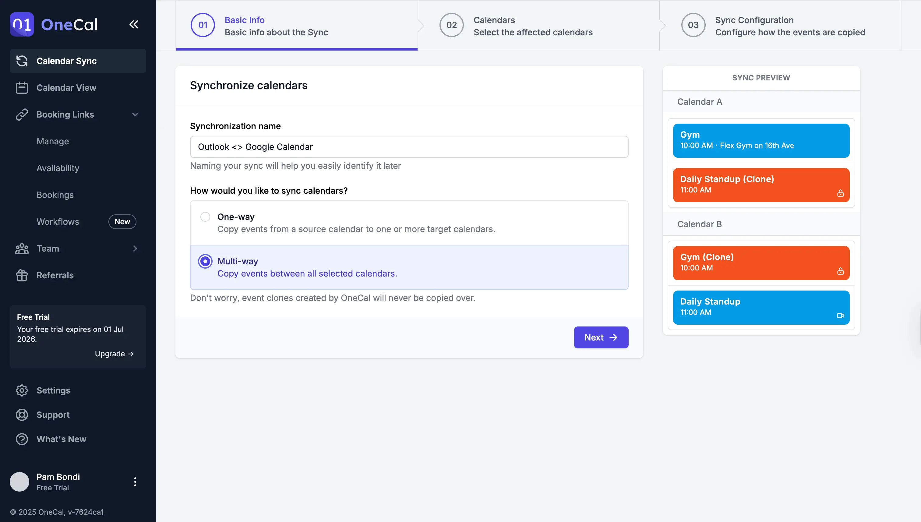 Select Multi-way sync